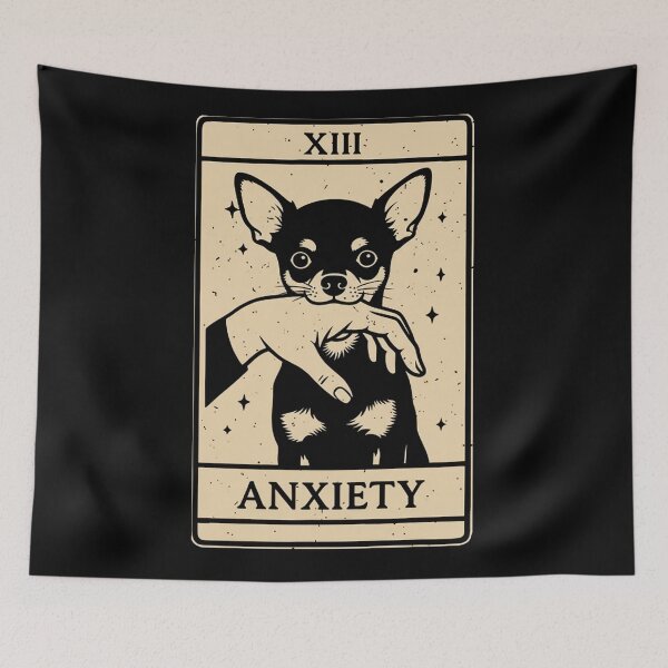 Item preview, XIII ANXIETY Tarot Cat Illustration Vintage Mystical designed and sold by JEFDodsonArt.