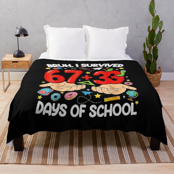Item preview, BRUH I SURVIVED 67+33 DAYS OF SCHOOL 100 Days of School Meme Celebration designed and sold by gladysenglish.