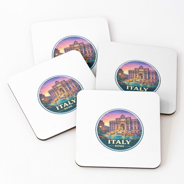 Item preview, Trevi Fountain Rome Italy Illustration | Vintage Travel Art designed and sold by Timegraf.
