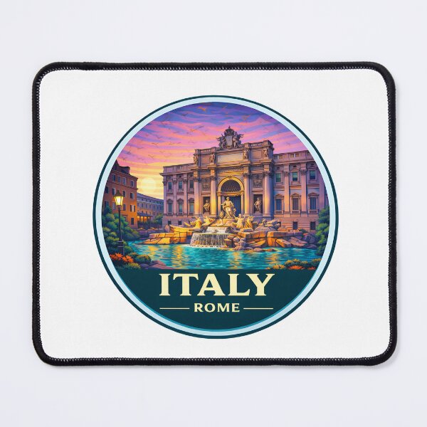Item preview, Trevi Fountain Rome Italy Illustration | Vintage Travel Art designed and sold by Timegraf.