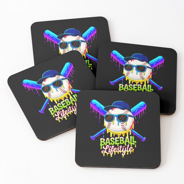 Item preview, BASEBALL Lifestyle Drip Skull designed and sold by miaa-artistshop.