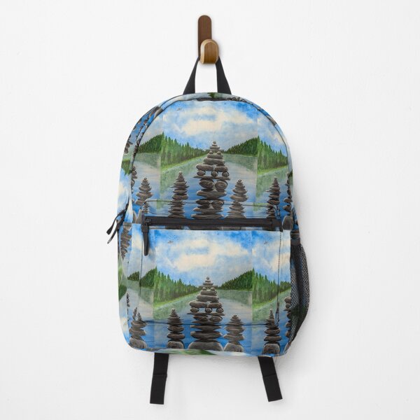 Item preview, Visitors at the rock cairns designed and sold by Matt Starr Fine Art .