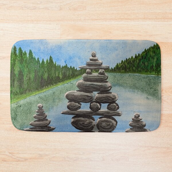 Item preview, Visitors at the rock cairns  designed and sold by Matt Starr Fine Art .