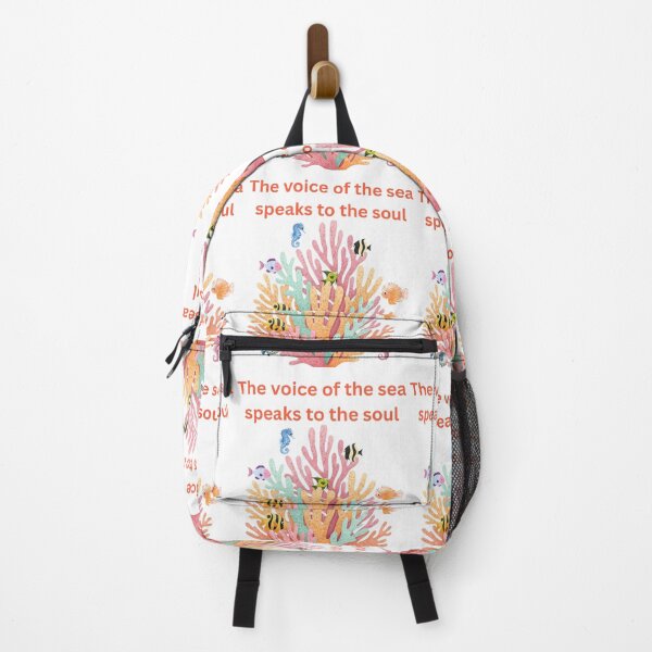 Item preview, Colorful Coral Reef with Marine Life Illustration and Inspirational Quote designed and sold by VibranPalette.