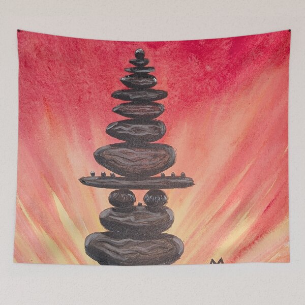 Item preview, Rock cairn at sunset  designed and sold by Matt Starr Fine Art .