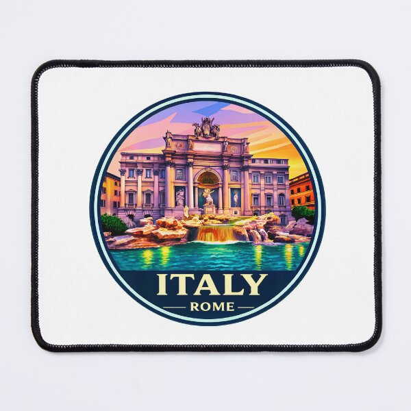 Item preview, Trevi Fountain Rome Italy Illustration | Vintage Travel Art designed and sold by Timegraf.