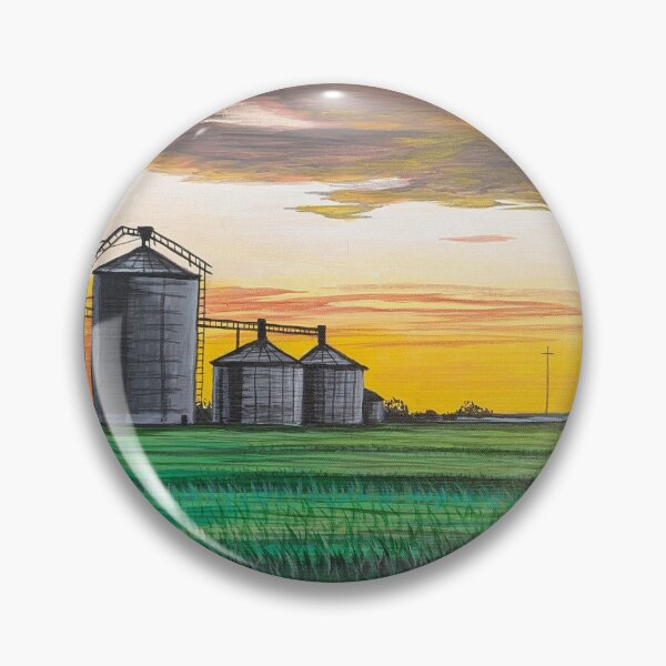 Item preview, Silos at sunset  designed and sold by Matt Starr Fine Art .