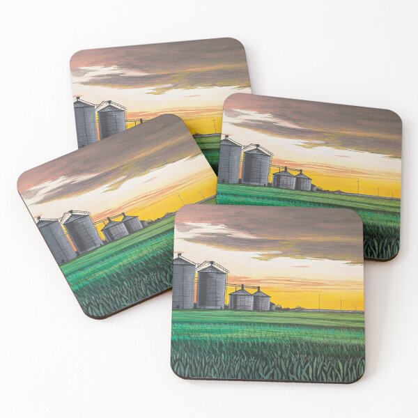 Item preview, Silos at sunset  designed and sold by Matt Starr Fine Art .