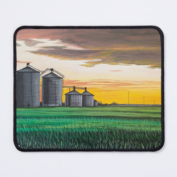 Item preview, Silos at sunset  designed and sold by Matt Starr Fine Art .