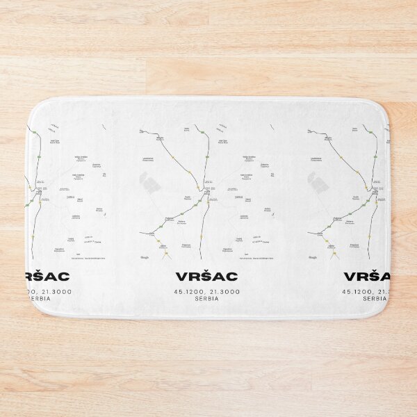 Item preview, Vršac Serbia Map Print | Minimalist City Road Map Wall Art designed and sold by RM-Journey.