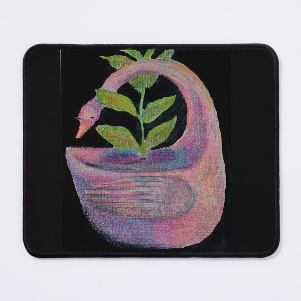 Item preview, Pink Pastel Duck Planter Hand Drawn designed and sold by HouseplantsAndScamps.
