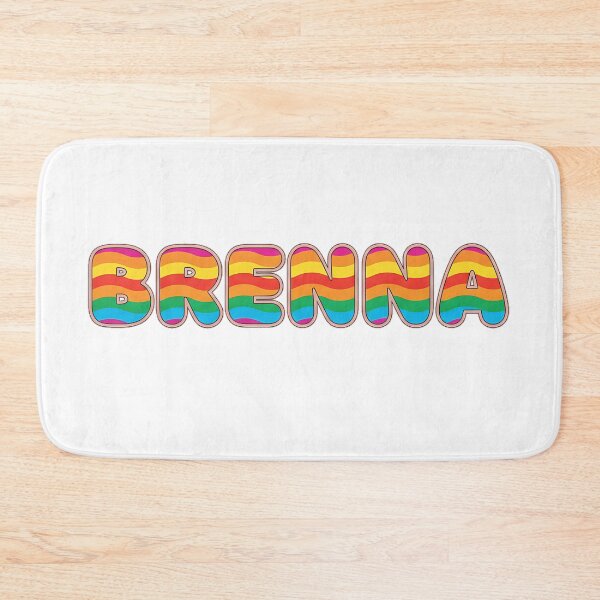 Item preview, ❤️ Brenna Personalized Name Wavy Retro Shirt, Coffee Mug, Sticker Gift designed and sold by HelixPedia.