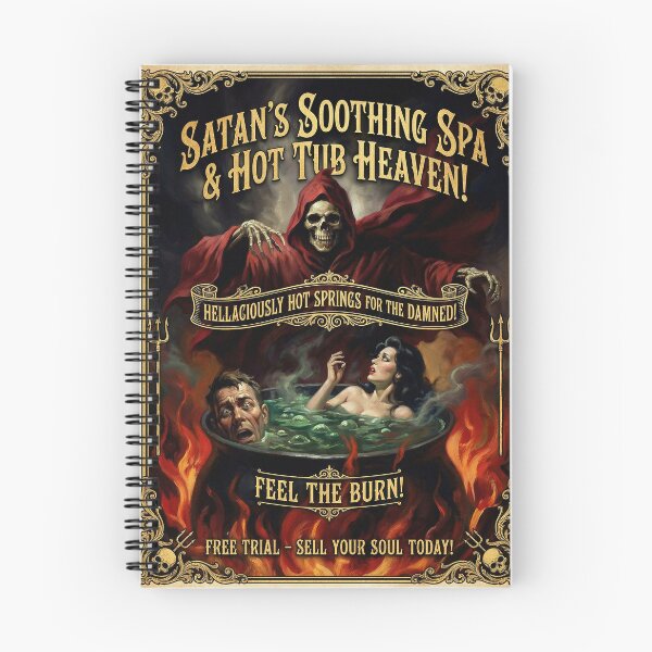 Item preview, SATAN'S SOOTHING SPA & HOT TUB HEAVEN designed and sold by graficsfx.