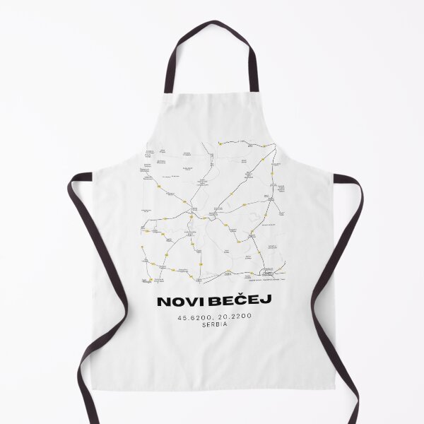 Item preview, Novi Bečej Serbia Map Print | Minimalist City Road Map Wall Art designed and sold by RM-Journey.