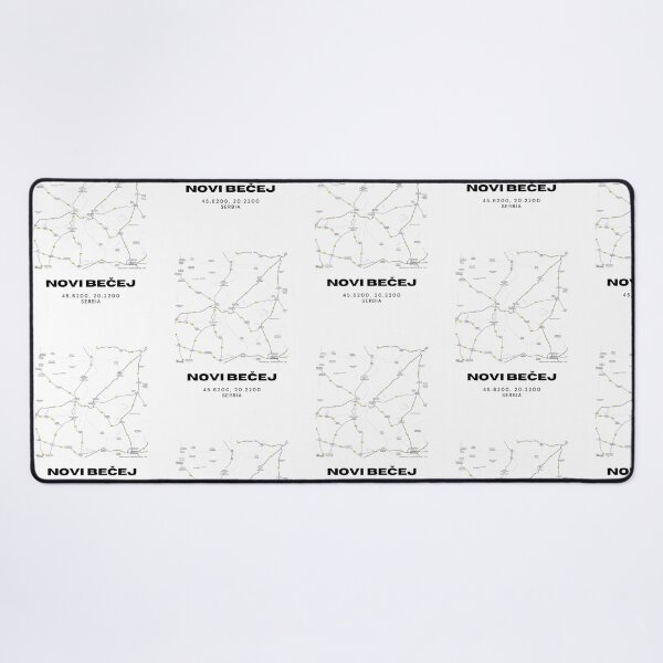 Item preview, Novi Bečej Serbia Map Print | Minimalist City Road Map Wall Art designed and sold by RM-Journey.