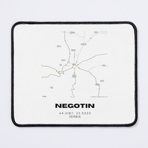 Item preview, Negotin Serbia Map Print | Minimalist City Road Map Wall Art designed and sold by RM-Journey.