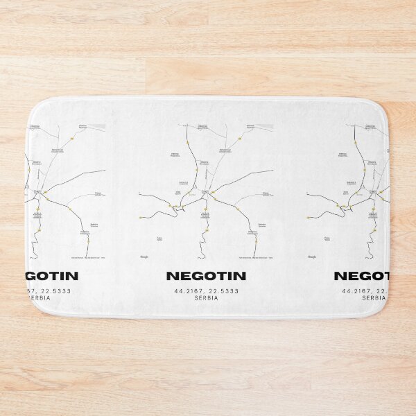 Item preview, Negotin Serbia Map Print | Minimalist City Road Map Wall Art designed and sold by RM-Journey.