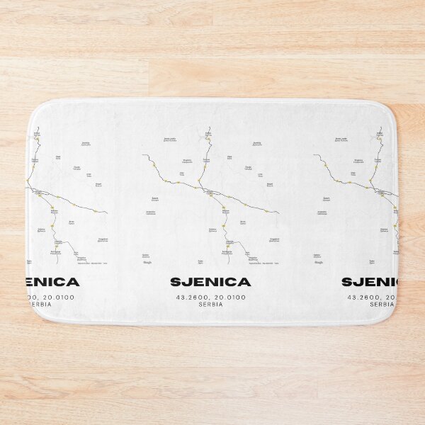 Item preview, Sjenica Serbia Map Print | Minimalist City Road Map Wall Art designed and sold by RM-Journey.