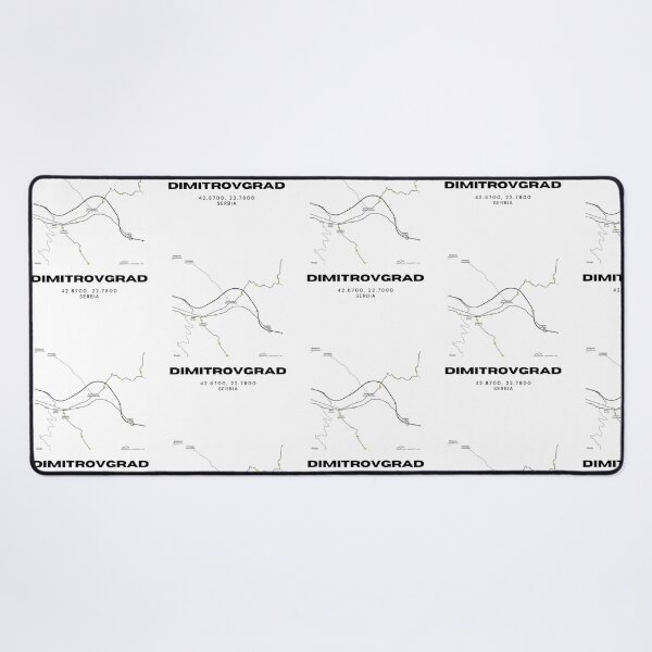 Item preview, Dimitrovgrad Serbia Map Print | Minimalist City Road Map Wall Art designed and sold by RM-Journey.