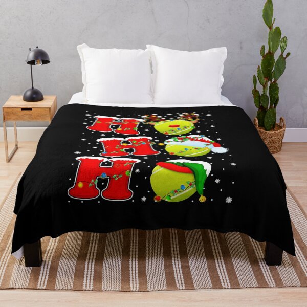 Item preview, Ho Ho Ho Tennis Christmas Funny Santa Tennis Ball designed and sold by WayTBeenkenArt.