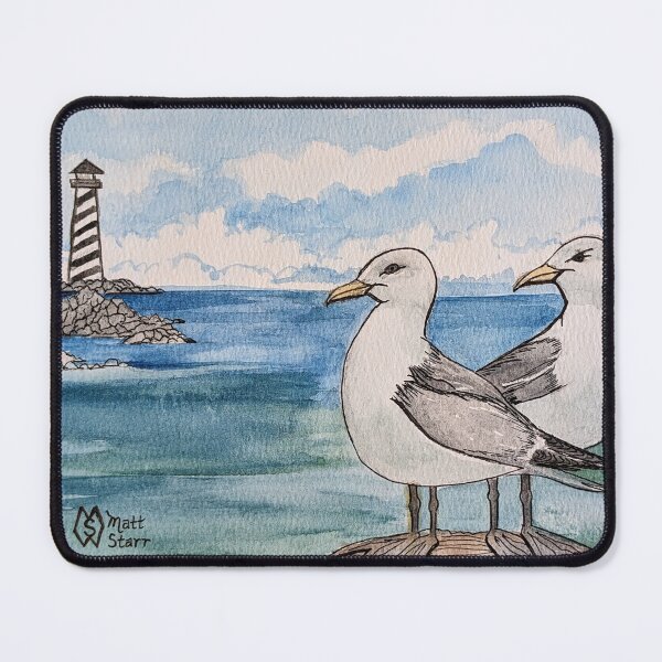 Item preview, Seagulls spotting the lighthouse  designed and sold by Matt Starr Fine Art .