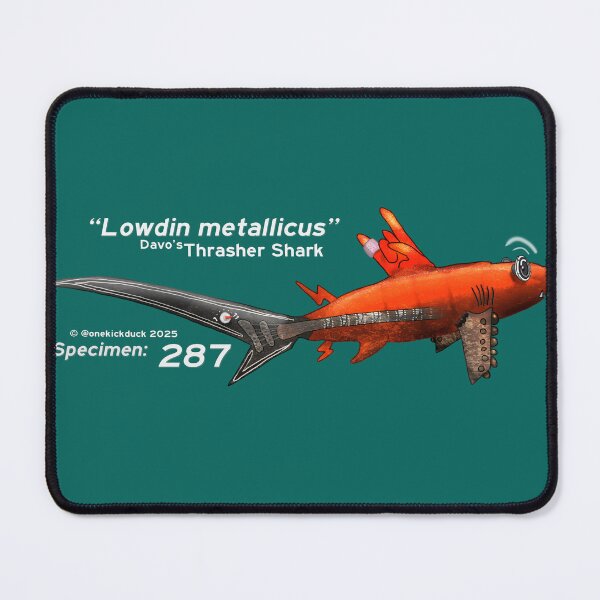 Aperçu de l'œuvre Le poisson rockeur heavy metal créée et vendue par OneKickDuck.