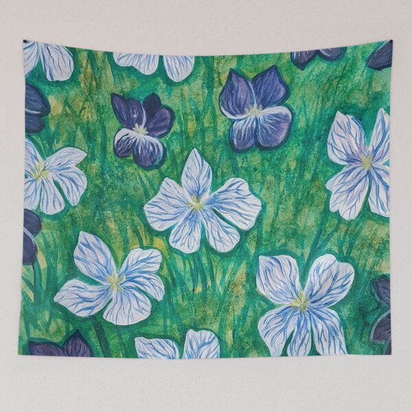Item preview, Wild violet flowers  designed and sold by Matt Starr Fine Art .