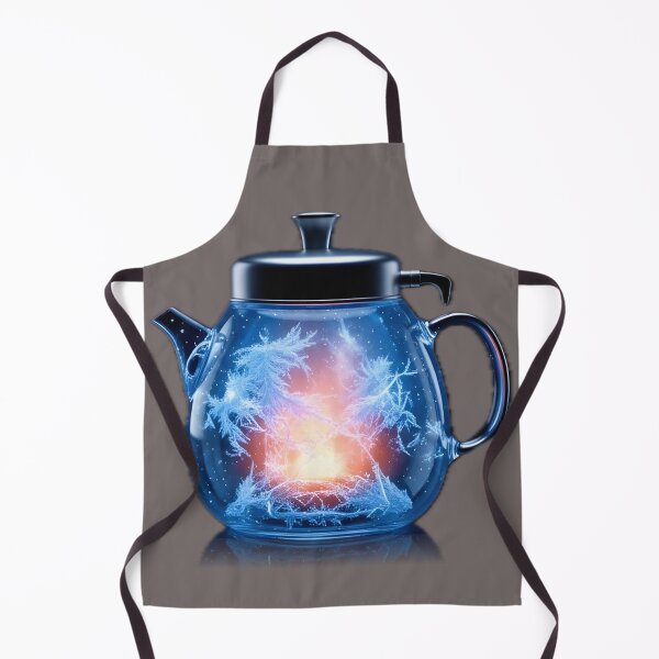 Item preview, frozen teapot fire smoke nebula light glow cold designed and sold by Quiqui-Modern.