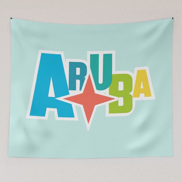 Item preview, Aruba Colorful Typography designed and sold by HarlienDesign.