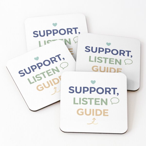 Item preview, Counselor T-Shirt – Support, Listen, Guide | Mental Health Professional Gift designed and sold by Muzgle.