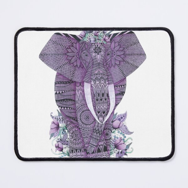 Item preview, Purple Elephant Zentangle Art designed and sold by Ilse Fragoso.