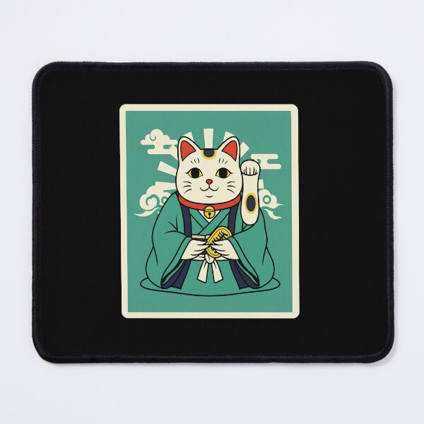 Item preview, Maneki Neko Green Prosperity Cat Japanese Style designed and sold by JordynLadukeg65.