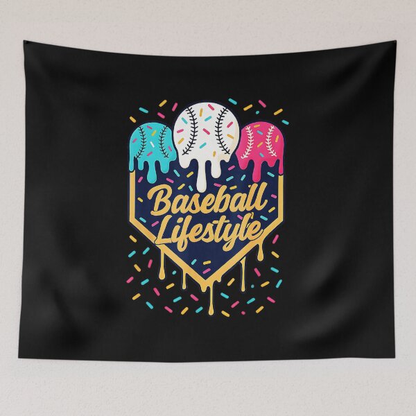 Item preview, Baseball Lifestyle Drip Color  designed and sold by miaa-artistshop.