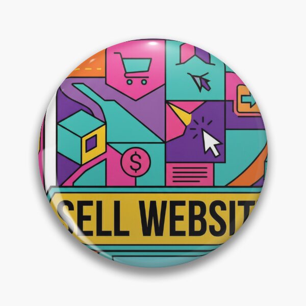 Item preview, Vibrant Colorful Sell Website Business Illustration designed and sold by DGtaLrtcom.