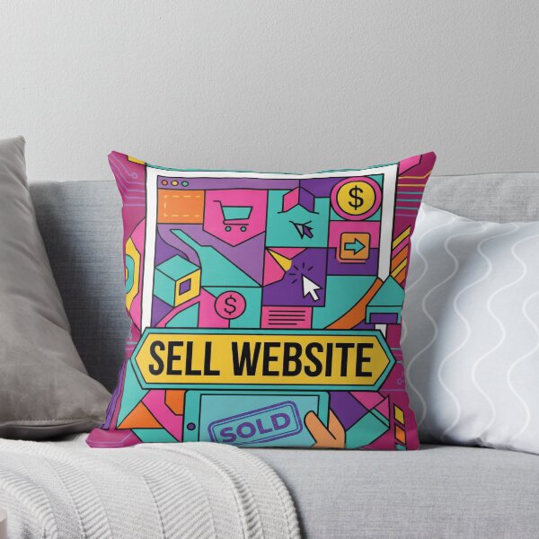 Item preview, Vibrant Colorful Sell Website Business Illustration designed and sold by DGtaLrtcom.