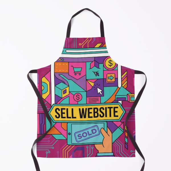 Item preview, Vibrant Colorful Sell Website Business Illustration designed and sold by DGtaLrtcom.