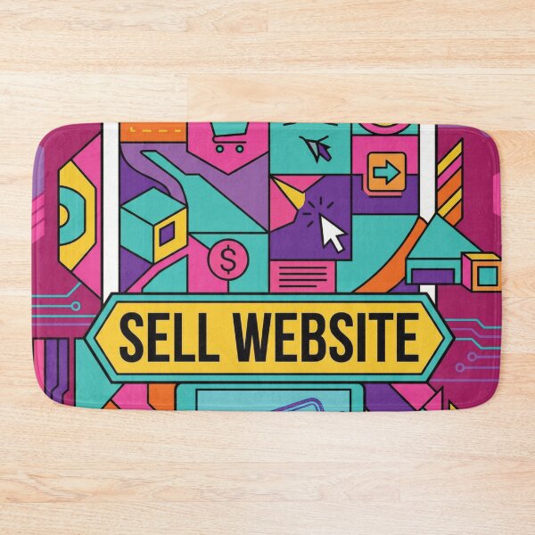 Item preview, Vibrant Colorful Sell Website Business Illustration designed and sold by DGtaLrtcom.