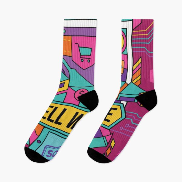 Item preview, Vibrant Colorful Sell Website Business Illustration designed and sold by DGtaLrtcom.
