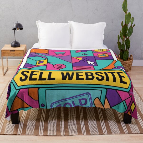 Item preview, Vibrant Colorful Sell Website Business Illustration designed and sold by DGtaLrtcom.
