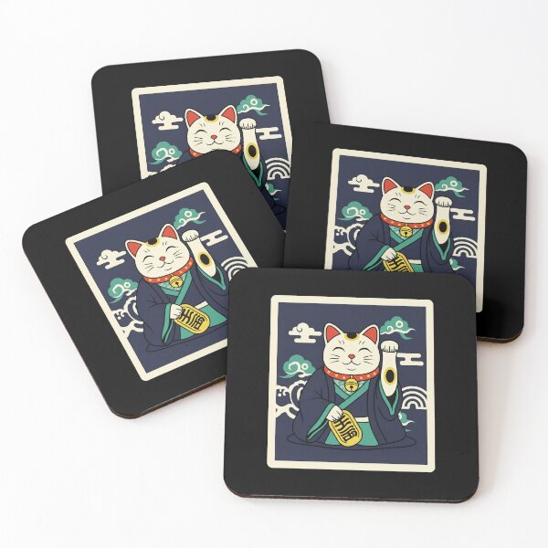 Item preview, Maneki Neko Navy Lucky Cat Japanese Art designed and sold by JordynLadukeg65.