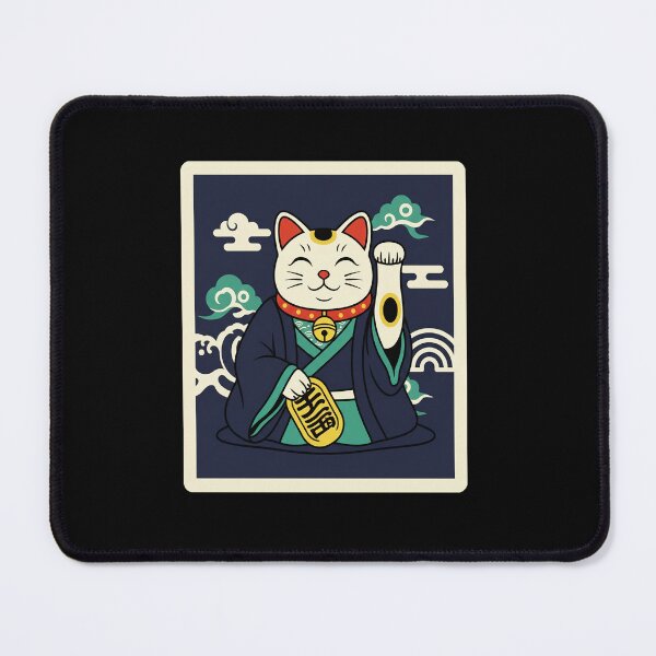 Item preview, Maneki Neko Navy Lucky Cat Japanese Art designed and sold by JordynLadukeg65.