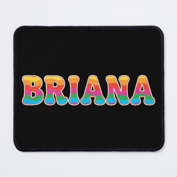 Item preview, ❤️ BRIANA Personalized Name Wavy Retro Shirt, Coffee Mug, Sticker Gift designed and sold by HelixPedia.