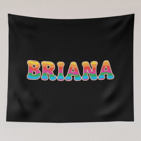 Item preview, ❤️ BRIANA Personalized Name Wavy Retro Shirt, Coffee Mug, Sticker Gift designed and sold by HelixPedia.