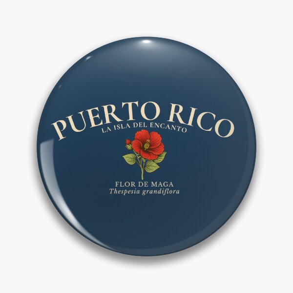 Item preview, Puerto Rico - Isla del Encanto, National Flower, Maga Flower designed and sold by waravibe.