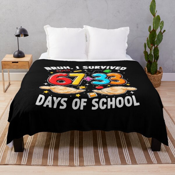 Item preview, BRUH, I SURVIVED 67+33 DAYS OF SCHOOL 100 Days of School Meme Celebration designed and sold by gladysenglish.