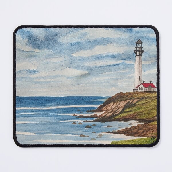 Item preview, Lighthouse along the rocky shore designed and sold by Matt Starr Fine Art .