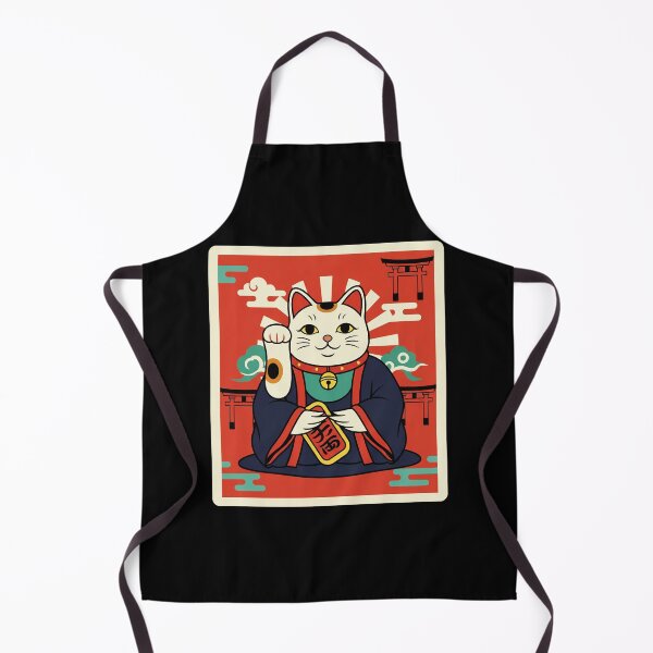 Item preview, Maneki Neko Red Lucky Cat Japanese Art designed and sold by JordynLadukeg65.