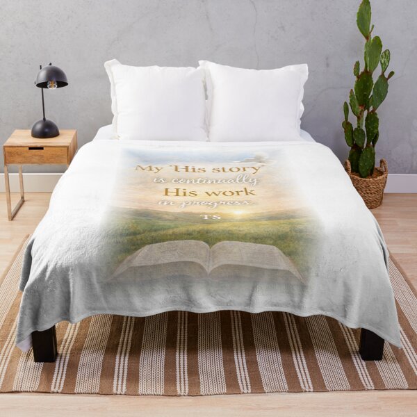 Item preview, My “His Story” Is Continually His Work In Progress Christian Inspirational Wall Art Print by TS  designed and sold by TerScott.