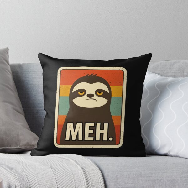 Item preview, MEH. Sloth Illustration Relatable Attitude Art designed and sold by JEFDodsonArt.