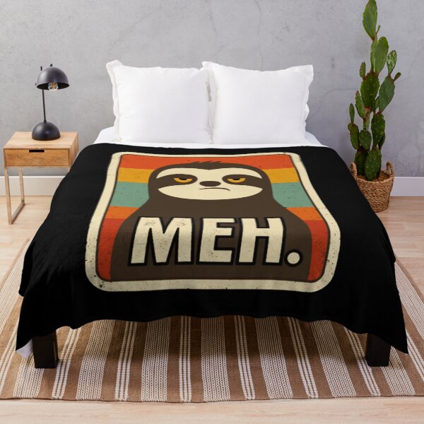 Item preview, MEH. Sloth Illustration Relatable Attitude Art designed and sold by JEFDodsonArt.